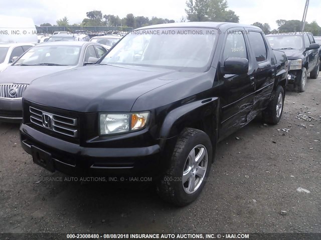 2HJYK16577H537066 - 2007 HONDA RIDGELINE RTL BLACK photo 2