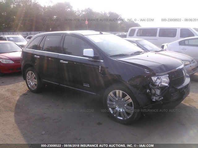 2LMDU88C28BJ23389 - 2008 LINCOLN MKX BLACK photo 1