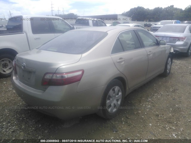4T4BE46K37R002632 - 2007 TOYOTA CAMRY NEW GENERAT CE/LE/XLE/SE GOLD photo 4