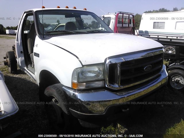 1FDXF46F72EC22097 - 2002 FORD F450 SUPER DUTY WHITE photo 1