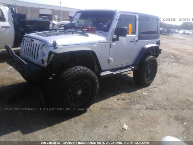 1J4AA2D19AL104609 - 2010 JEEP WRANGLER SPORT SILVER photo 2