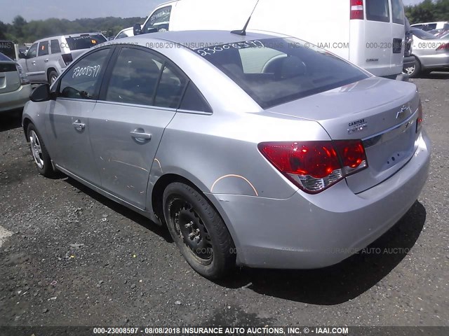 1G1PC5SH0C7261493 - 2012 CHEVROLET CRUZE LS SILVER photo 3