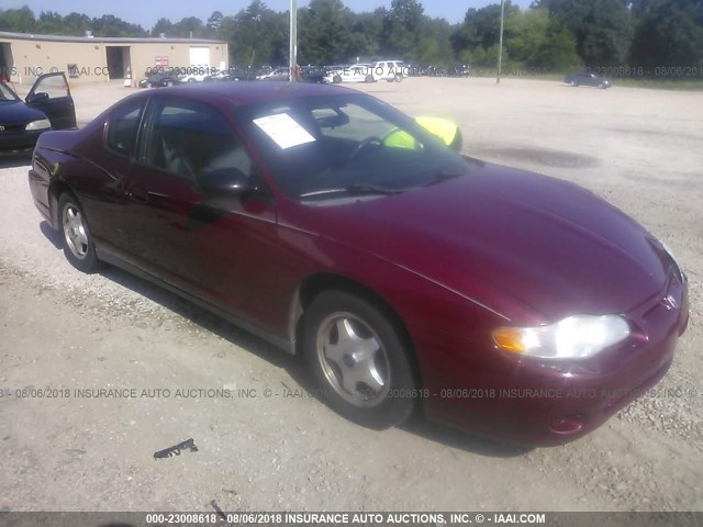 2G1WW12E959257719 - 2005 CHEVROLET MONTE CARLO LS BURGUNDY photo 1