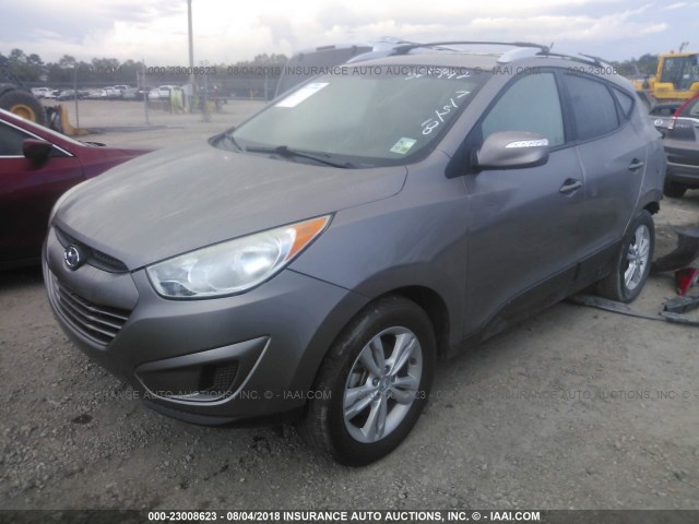 KM8JU3AC6CU520442 - 2012 HYUNDAI TUCSON GLS/LIMITED 棕色 照片 2