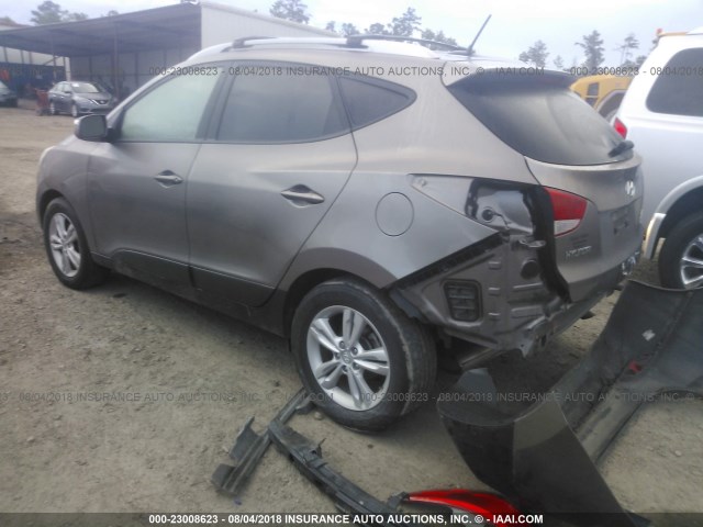 KM8JU3AC6CU520442 - 2012 HYUNDAI TUCSON GLS/LIMITED TAN photo 3