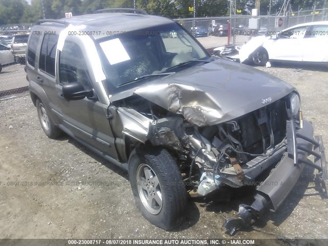 1J4GL38K05W671437 - 2005 JEEP LIBERTY RENEGADE GOLD photo 1