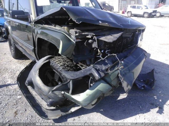 1J8HG48P27C577816 - 2007 JEEP COMMANDER GREEN photo 6