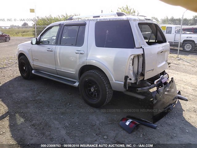 1FMEU75837UB12050 - 2007 FORD EXPLORER LIMITED SILVER photo 3