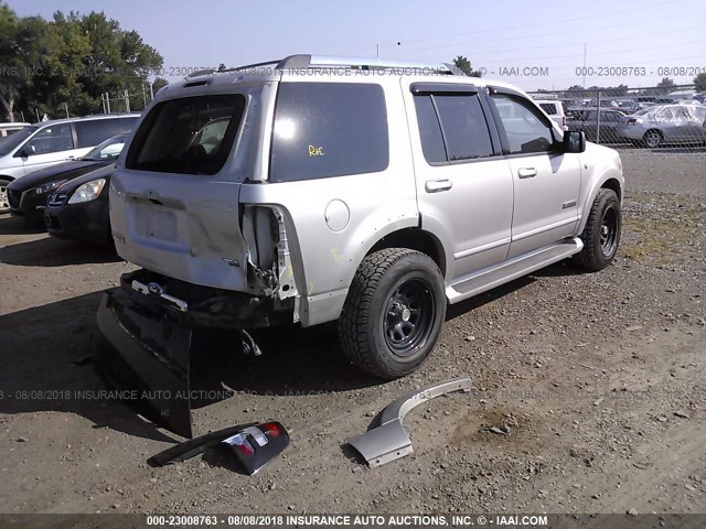 1FMEU75837UB12050 - 2007 FORD EXPLORER LIMITED SILVER photo 4
