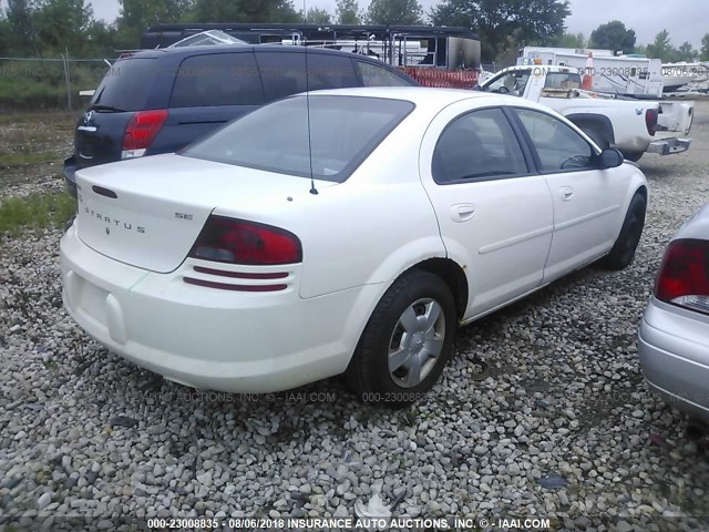 1B3EL46R82N268702 - 2002 DODGE STRATUS SE PLUS WHITE photo 4