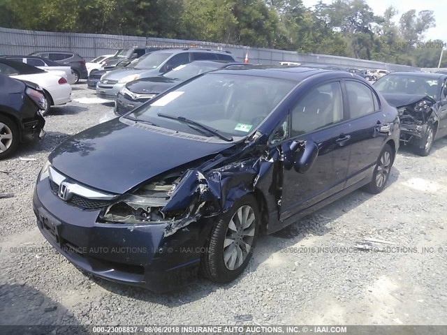 19XFA1F98AE036949 - 2010 HONDA CIVIC EXL 蓝色 照片 2