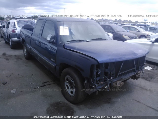 2GCEC19WX21253506 - 2002 CHEVROLET SILVERADO C1500 BLUE photo 1