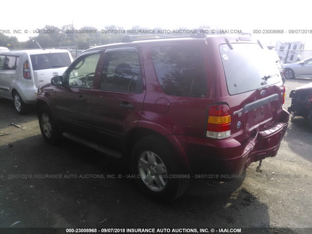 1FMYU03107KB68694 - 2007 FORD ESCAPE XLT RED photo 3