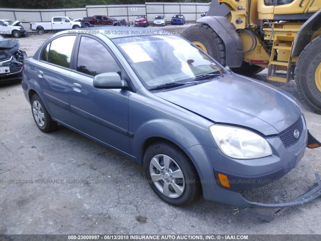 KNADE123176246916 - 2007 KIA RIO LX/SX GRAY photo 1