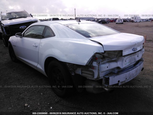 2G1FA1ED9B9166138 - 2011 CHEVROLET CAMARO LS WHITE photo 3