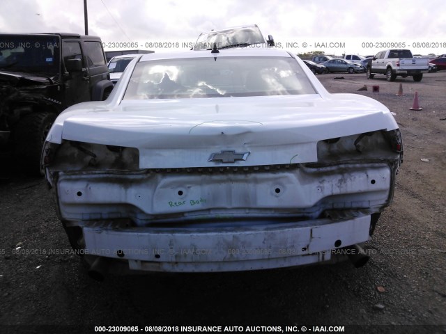 2G1FA1ED9B9166138 - 2011 CHEVROLET CAMARO LS WHITE photo 6