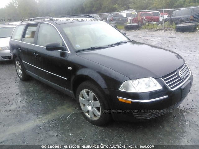WVWWH63B92E157020 - 2002 VOLKSWAGEN PASSAT GLX BLACK photo 1