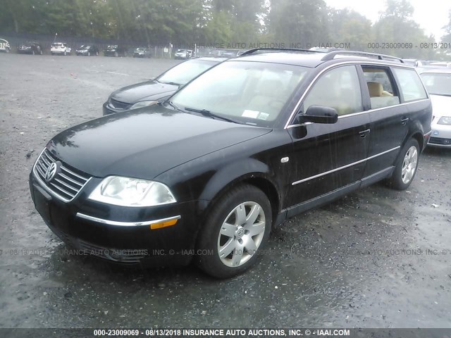 WVWWH63B92E157020 - 2002 VOLKSWAGEN PASSAT GLX BLACK photo 2