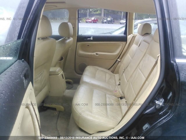 WVWWH63B92E157020 - 2002 VOLKSWAGEN PASSAT GLX BLACK photo 8