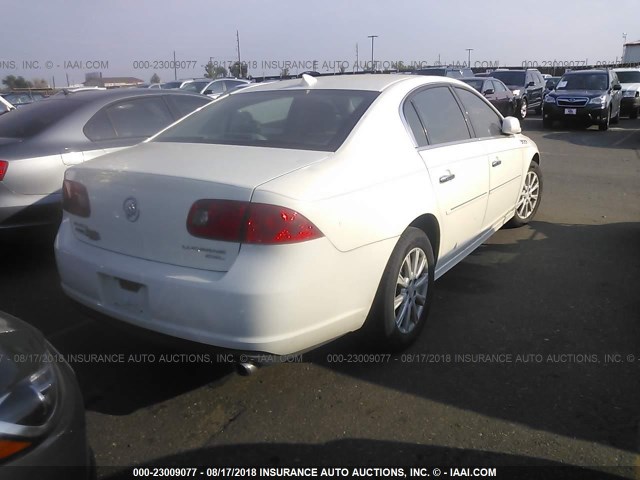 1G4HC5EMXBU133715 - 2011 BUICK LUCERNE CXL WHITE photo 4