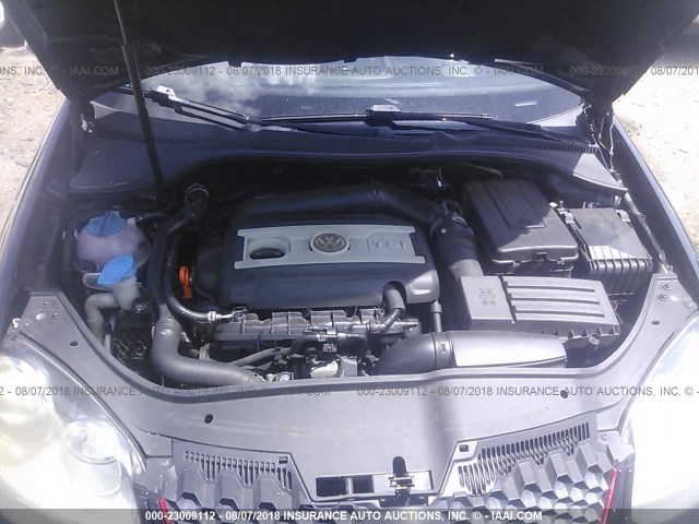 3VWBJ71KX9M032749 - 2009 VOLKSWAGEN GLI შავი ფოტო 10