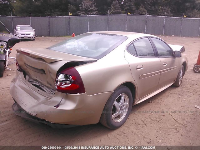 2G2WP522741271718 - 2004 PONTIAC GRAND PRIX GT GOLD photo 4