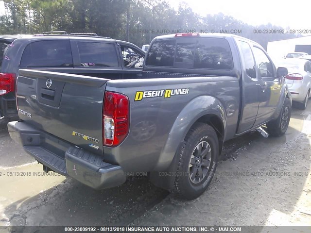 1N6DD0CU9HN717481 - 2017 NISSAN FRONTIER SV/PRO-4X GRAY photo 4