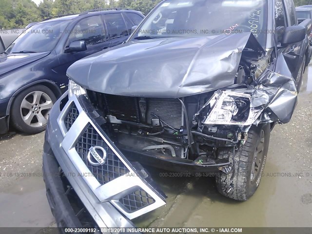 1N6DD0CU9HN717481 - 2017 NISSAN FRONTIER SV/PRO-4X GRAY photo 6