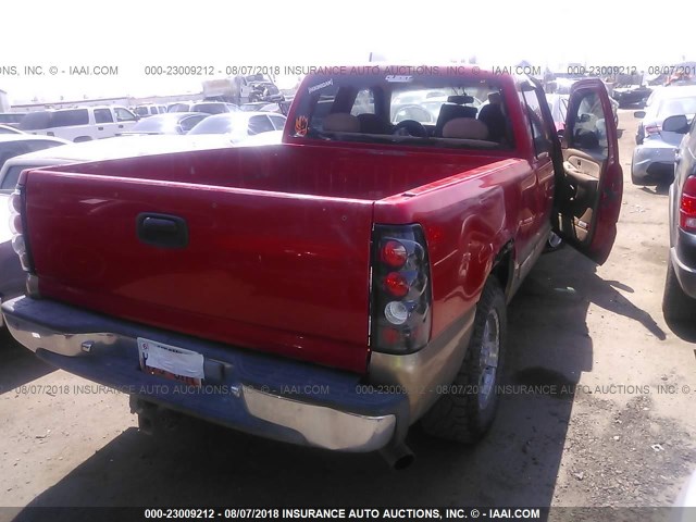 2GCEK19T7X1254340 - 1999 CHEVROLET SILVERADO K1500 RED photo 4