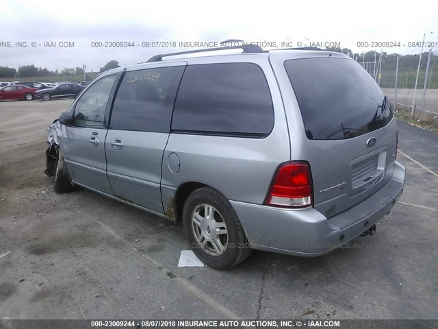 2FMZA52267BA08012 - 2007 FORD FREESTAR SEL Light Blue photo 3