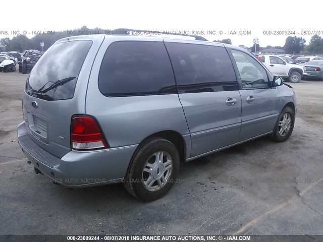 2FMZA52267BA08012 - 2007 FORD FREESTAR SEL Light Blue photo 4