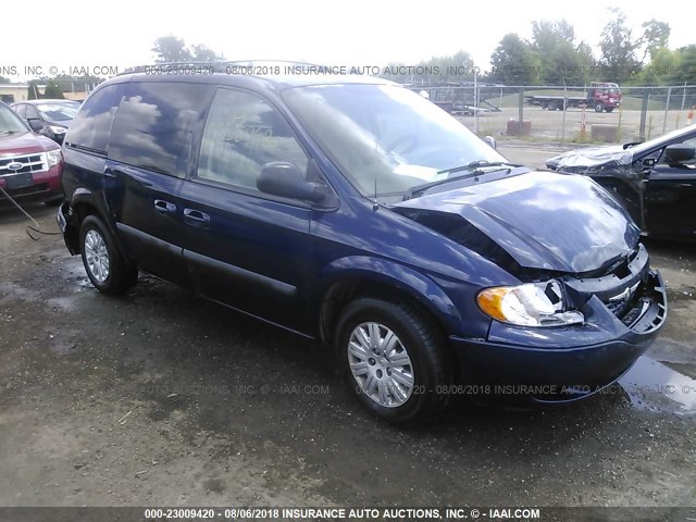 1A4GP45R06B746528 - 2006 CHRYSLER TOWN & COUNTRY  BLUE photo 1