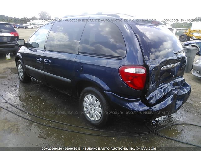 1A4GP45R06B746528 - 2006 CHRYSLER TOWN & COUNTRY  BLUE photo 3