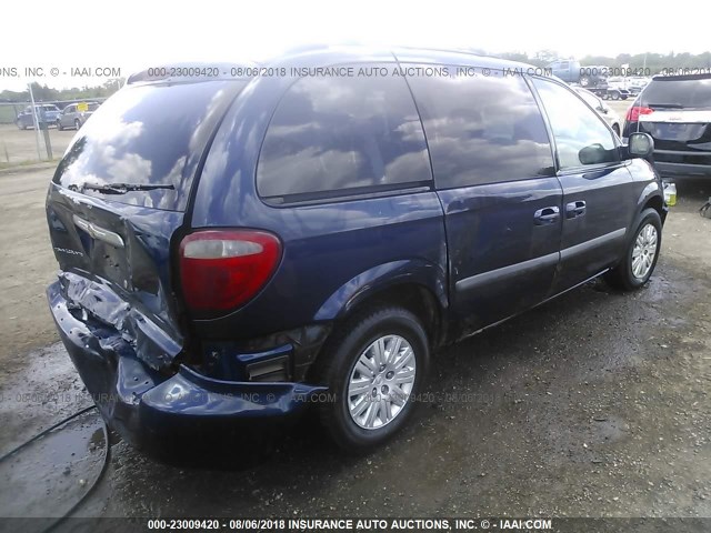 1A4GP45R06B746528 - 2006 CHRYSLER TOWN & COUNTRY  BLUE photo 4