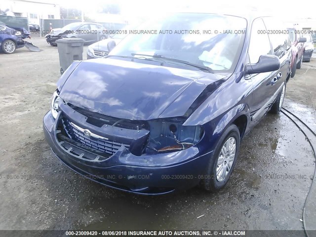 1A4GP45R06B746528 - 2006 CHRYSLER TOWN & COUNTRY  BLUE photo 6