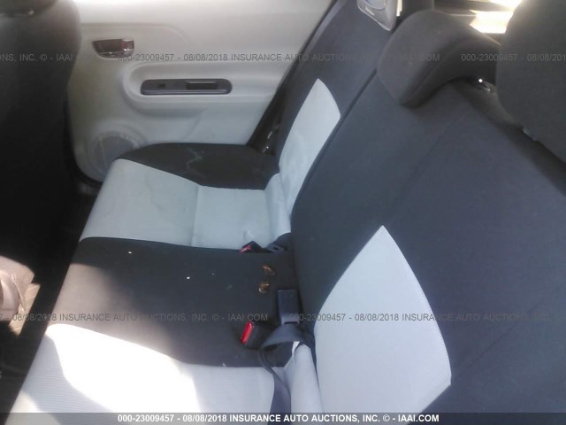 JTDKDTB34C1527477 - 2012 TOYOTA PRIUS C WHITE photo 8