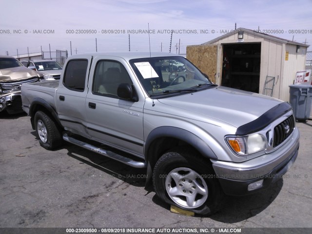 5TEGN92N04Z325749 - 2004 TOYOTA TACOMA DOUBLE CAB PRERUNNER GRAY photo 1