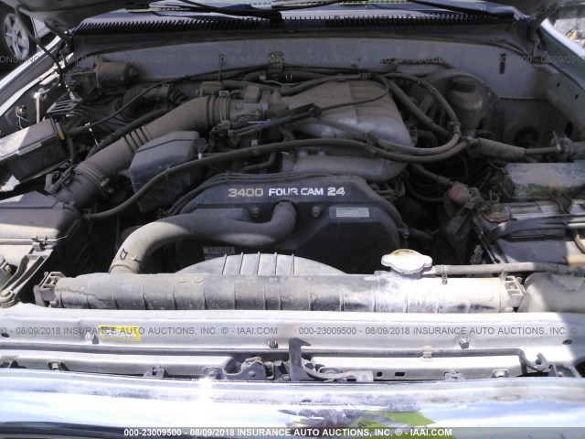 5TEGN92N04Z325749 - 2004 TOYOTA TACOMA DOUBLE CAB PRERUNNER GRAY photo 10