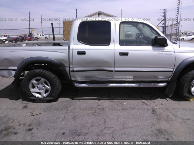 5TEGN92N04Z325749 - 2004 TOYOTA TACOMA DOUBLE CAB PRERUNNER GRAY photo 6