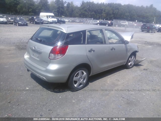 2T1KR32E13C018834 - 2003 TOYOTA COROLLA MATRIX XR SILVER photo 4