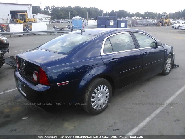 1G1ZG57B084299848 - 2008 CHEVROLET MALIBU LS Көк фото 4