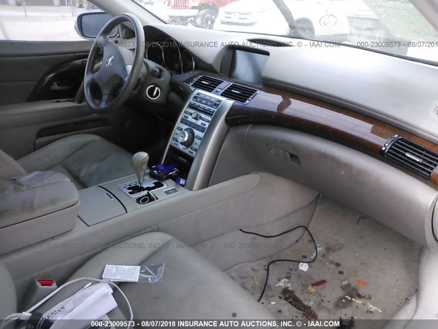 JH4KB16525C012876 - 2005 ACURA RL GRAY photo 5