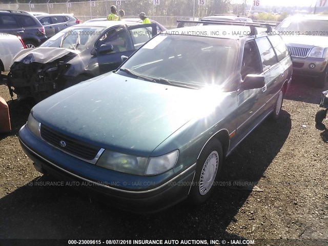 4S3BJ6339R6946820 - 1994 SUBARU LEGACY L/L ALPINE GREEN photo 2