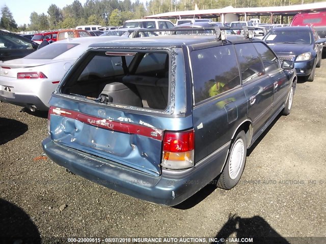 4S3BJ6339R6946820 - 1994 SUBARU LEGACY L/L ALPINE GREEN photo 4