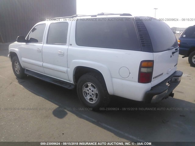 1GNFK16T22J335051 - 2002 CHEVROLET SUBURBAN K1500 WHITE photo 3