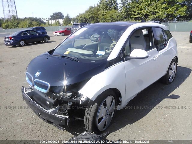 WBY1Z2C54EV285923 - 2014 BMW I3 BEV WHITE photo 2