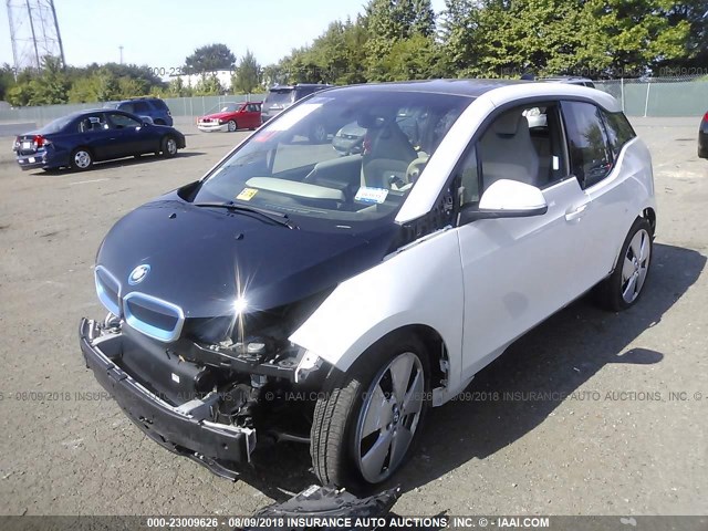 WBY1Z2C54EV285923 - 2014 BMW I3 BEV WHITE photo 2