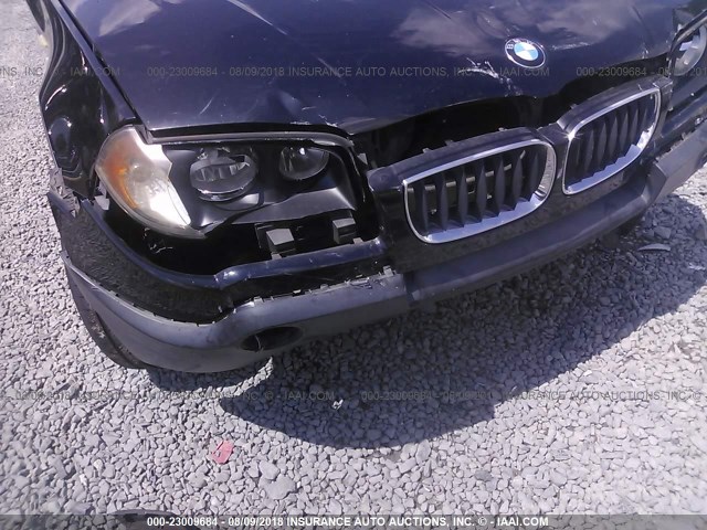 WBXPA73404WC37051 - 2004 BMW X3 2.5I BLACK photo 6