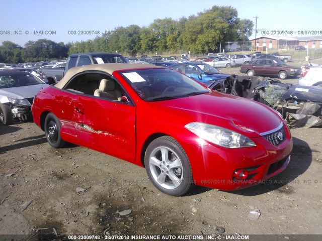 4T1FA38PX8U148862 - 2008 TOYOTA CAMRY SOLARA SE/SLE/SPORT RED photo 1