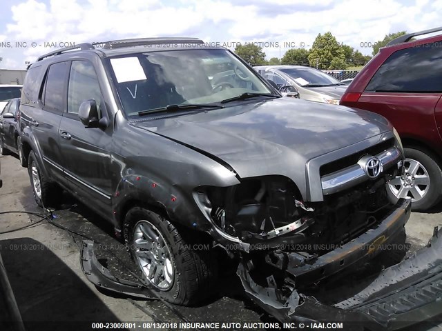 5TDBT48A65S241537 - 2005 TOYOTA SEQUOIA LIMITED GRAY photo 1